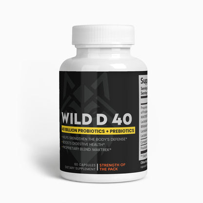 Wild D 40 - 40 Billion Probiotic + Prebiotics