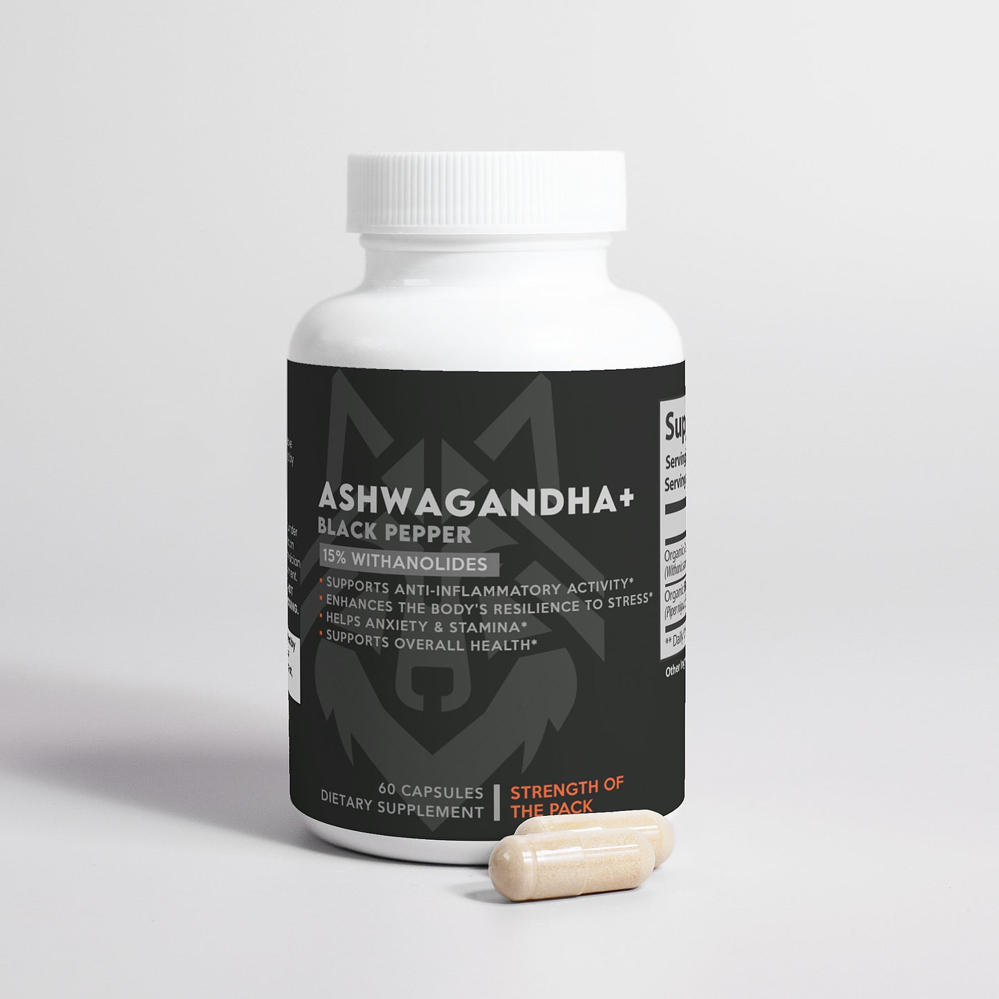 Ashwagandha+Black Pepper W/ 15% withanolides