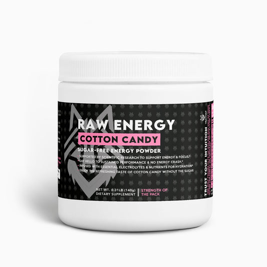 Raw Energy Powder (Cotton Candy) Sugar-Free