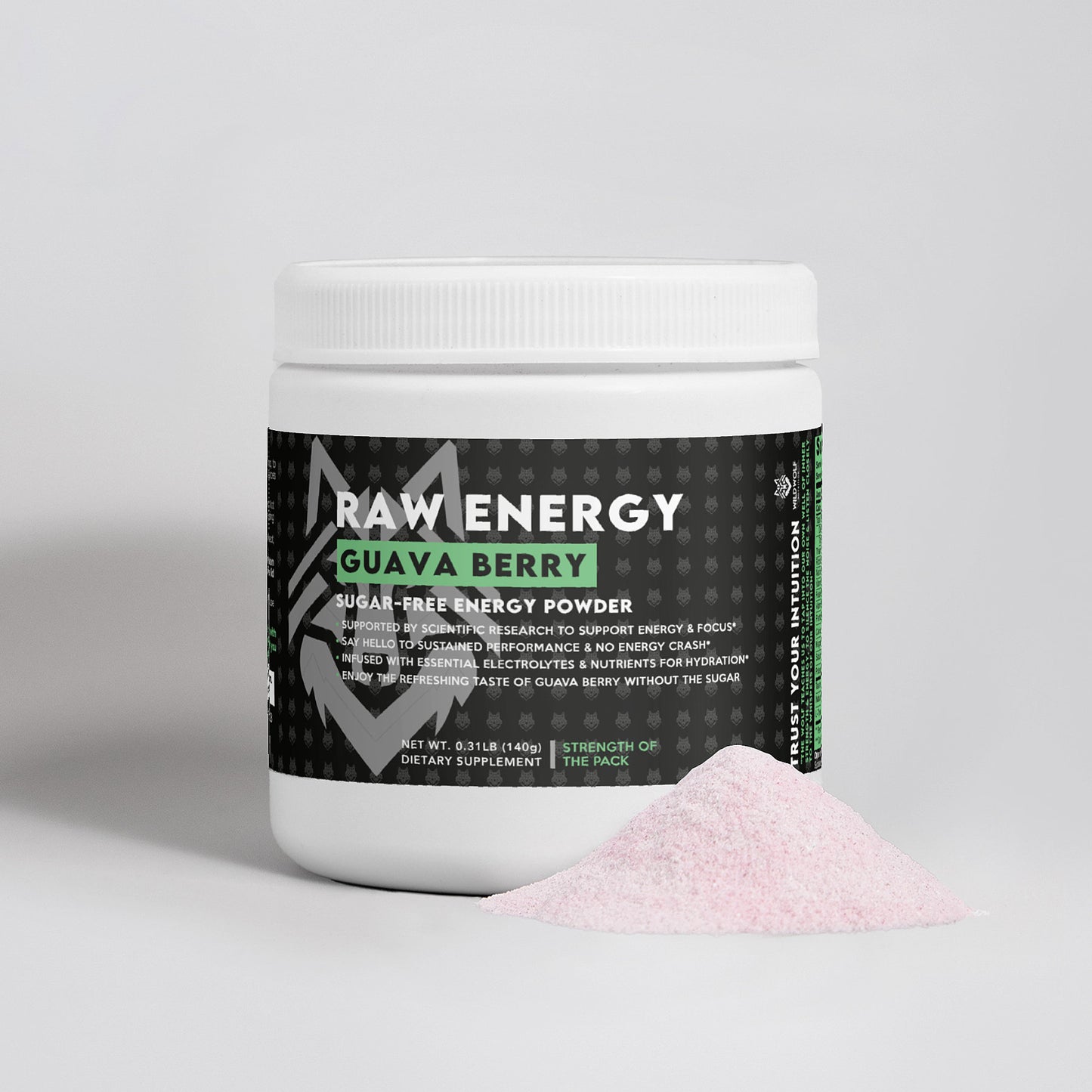 Raw Energy Powder (Guava Berry) Sugar-Free