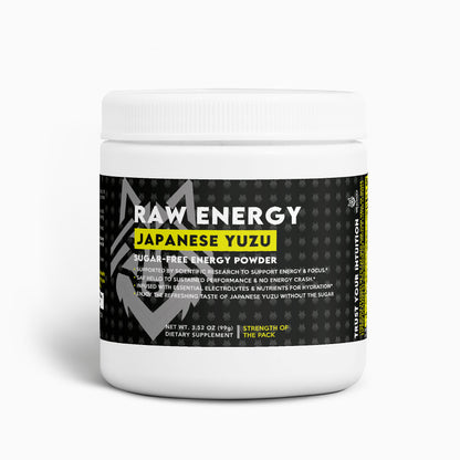 Raw Energy Powder (Japanese Yuzu Flavor) Sugar Free