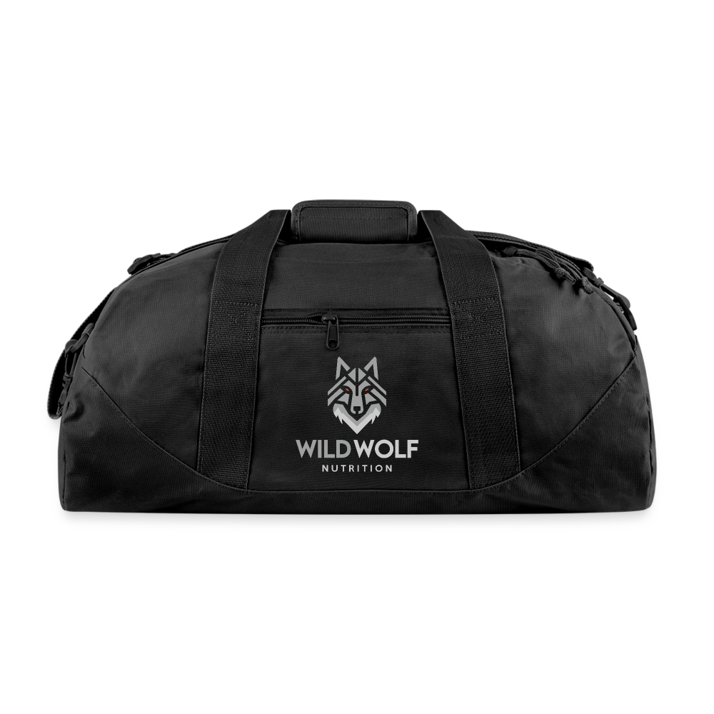 Wild Wolf Recycled Duffel Bag - black