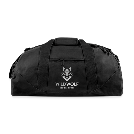 Wild Wolf Recycled Duffel Bag - black