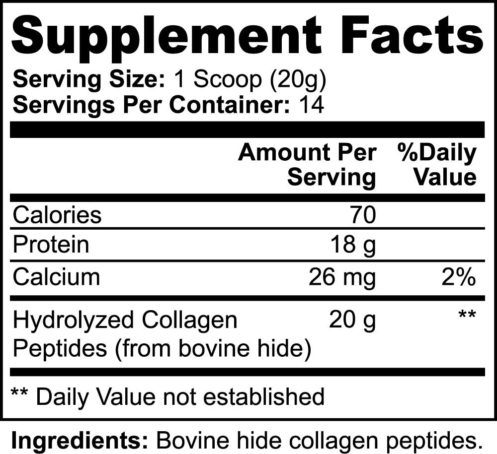 Grass-Fed Hydrolyzed Collagen Unflavored Peptides