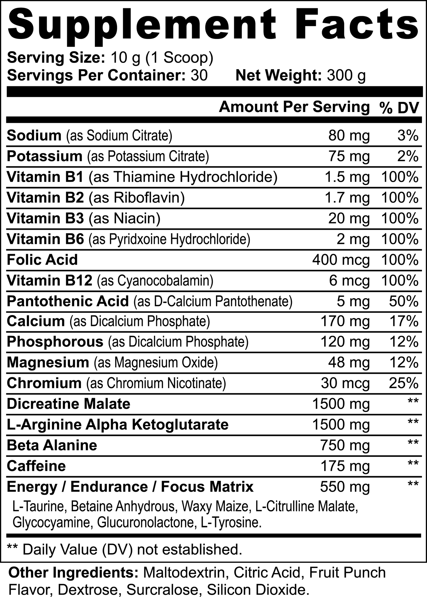 Relentless Pre-Workout Powder