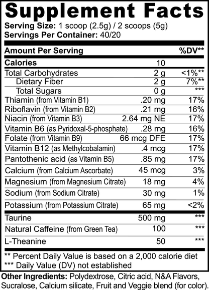 Raw Energy Powder (Lychee Splash) Sugar Free