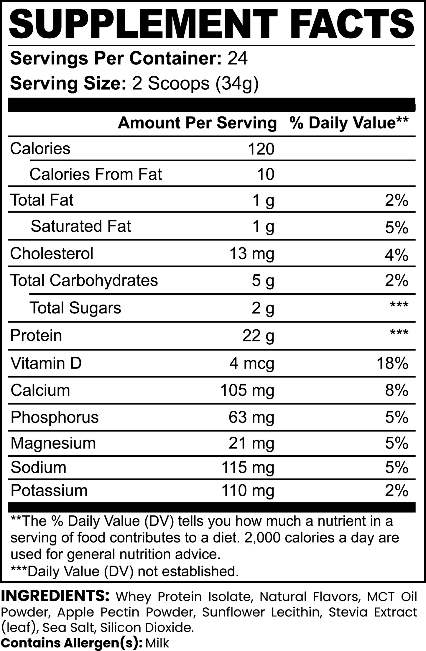 Arctic Vanilla Whey Protein Isolate