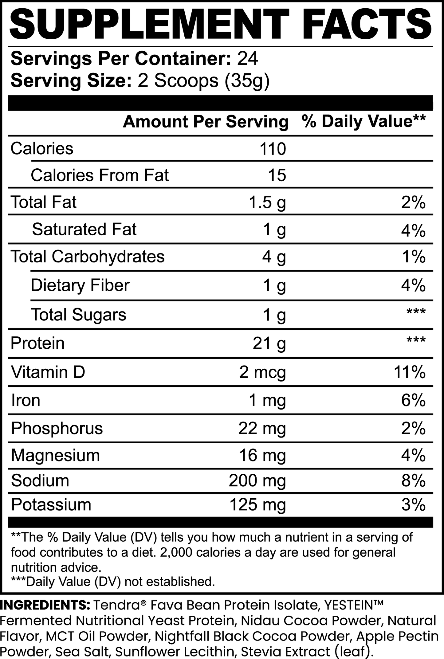 MYLKY Chocolate Plant Protein Powder Isolate