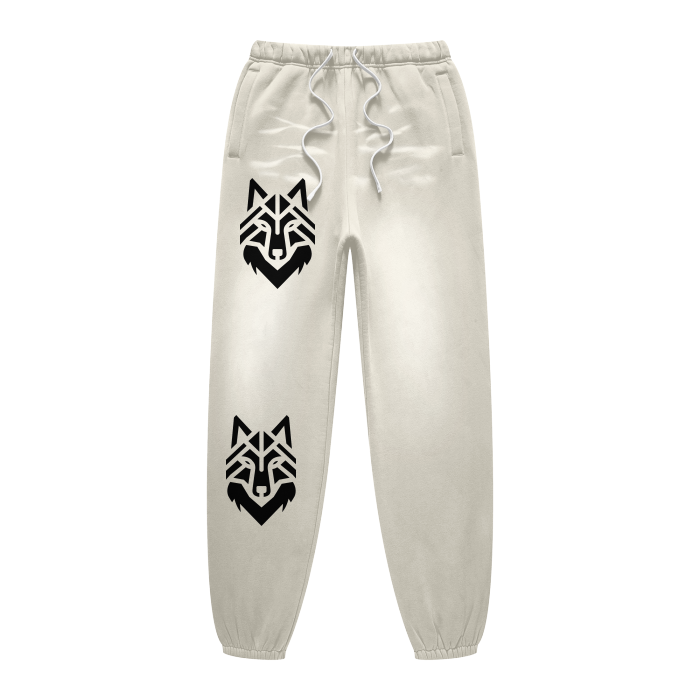 Streetwear Unisex Monkey Washed Dyed Fleece Joggers