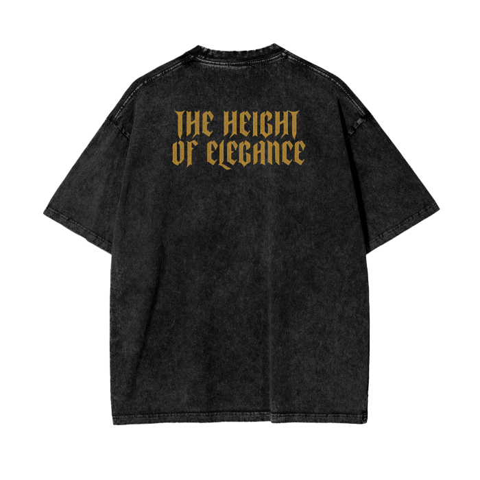 Black Acid Wash Oversize T-Shirt