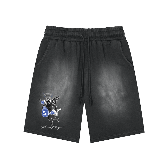 Married to the game - Monkey Washed Shorts  - 360 GSM