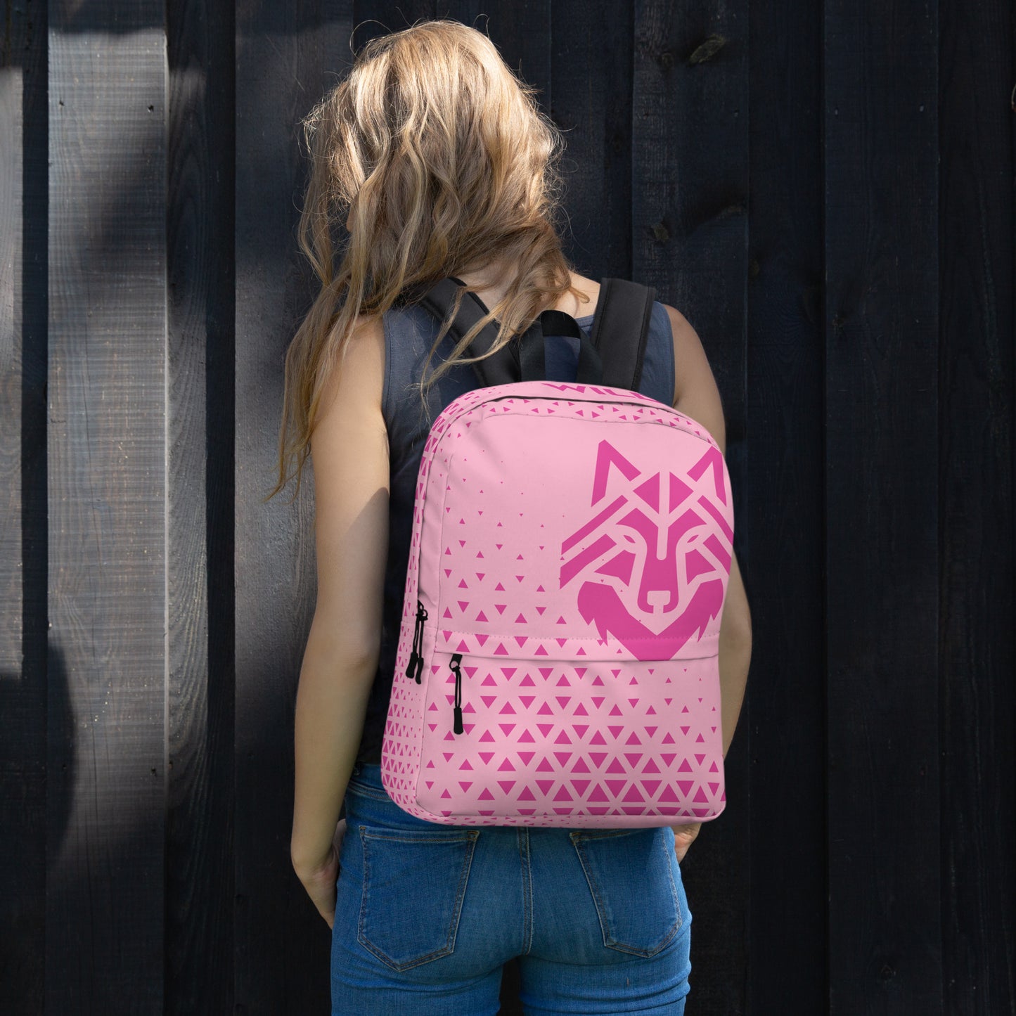 Pink Wolf Backpack