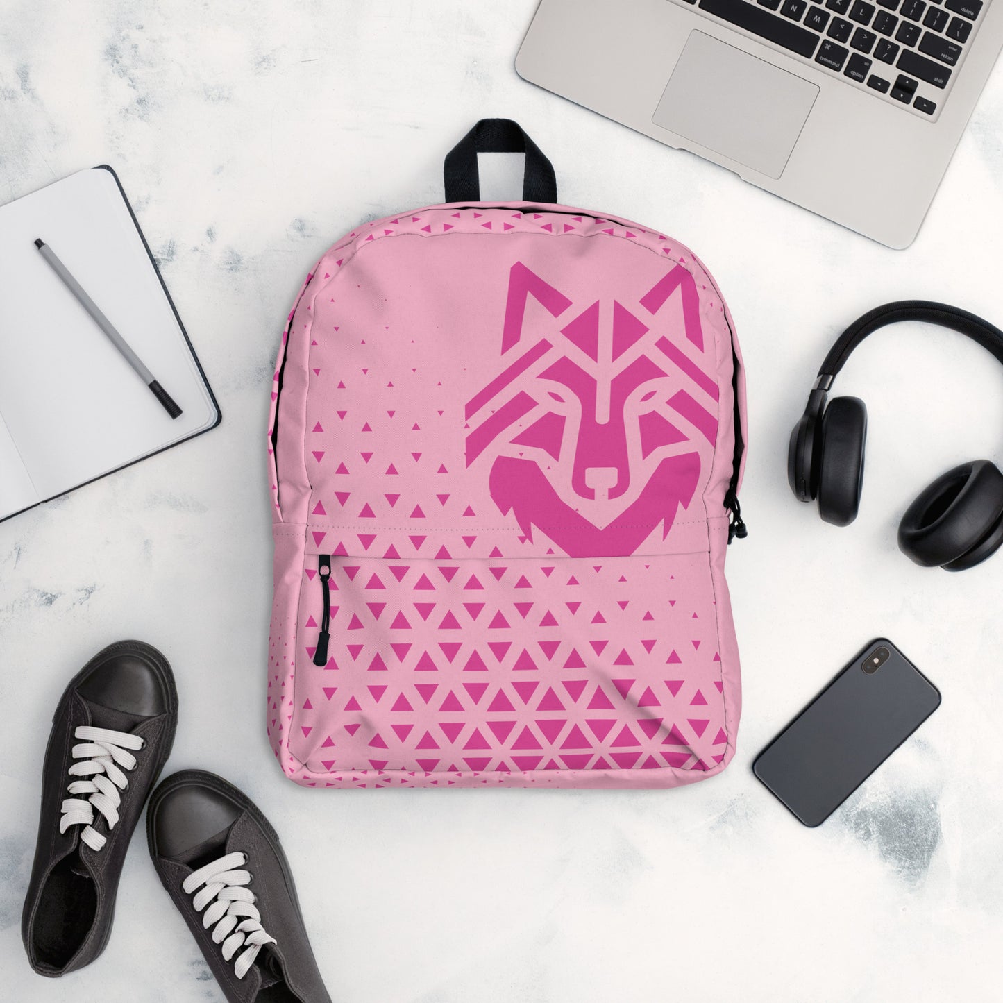 Pink Wolf Backpack