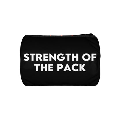 The Wolf Pack Alpha Female Top Predator Wolf gym bag