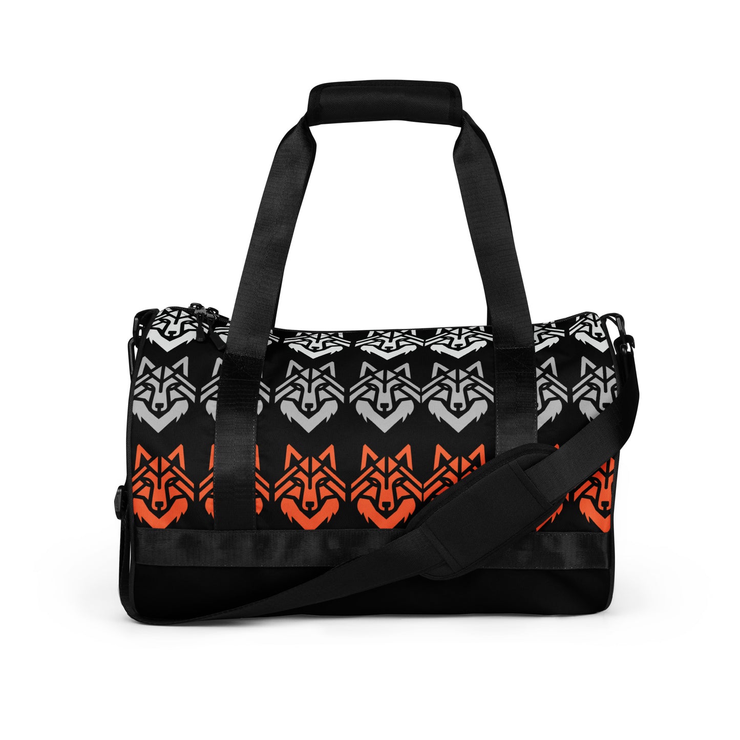 The Wolf Pack Alpha Male Top Predator Wolf gym bag