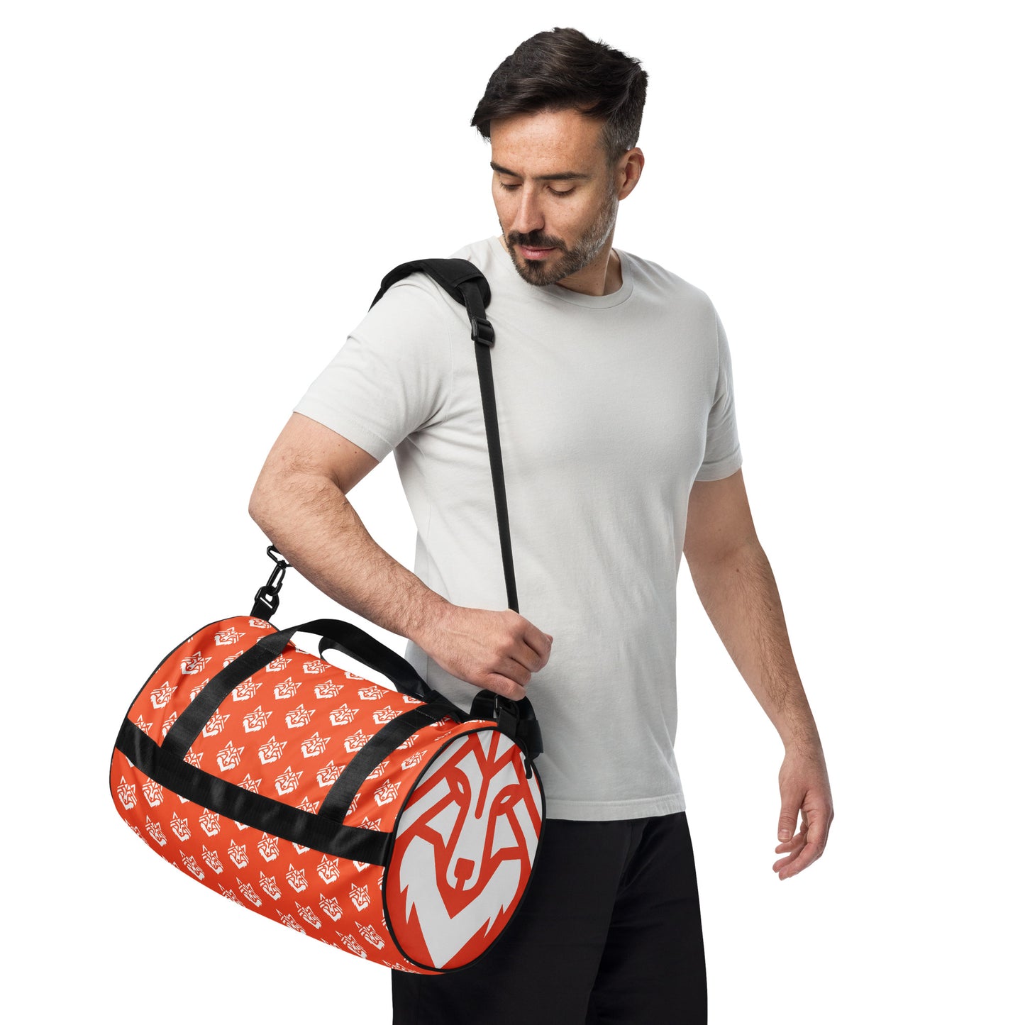 Outrageous Orange gym bag