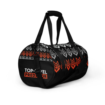 The Wolf Pack Alpha Male Top Predator Wolf gym bag