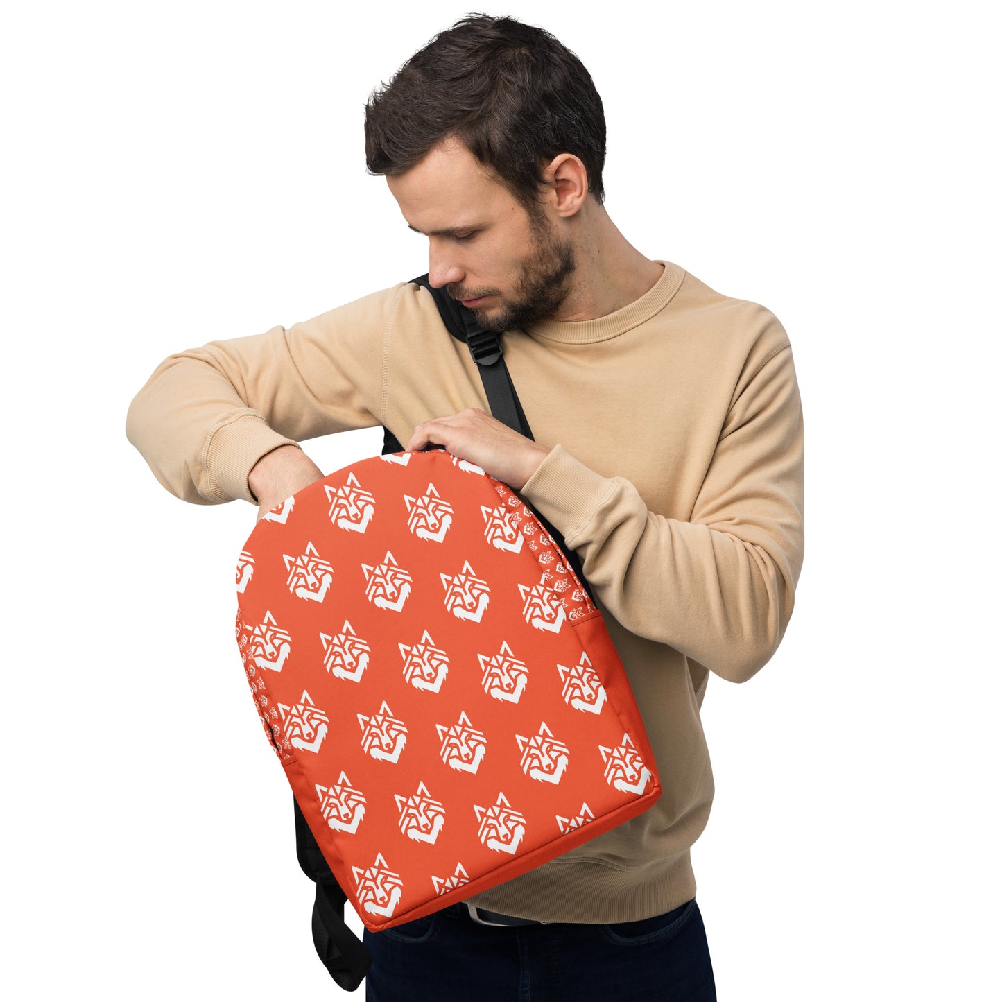 Outrageous Orange Minimalist Backpack