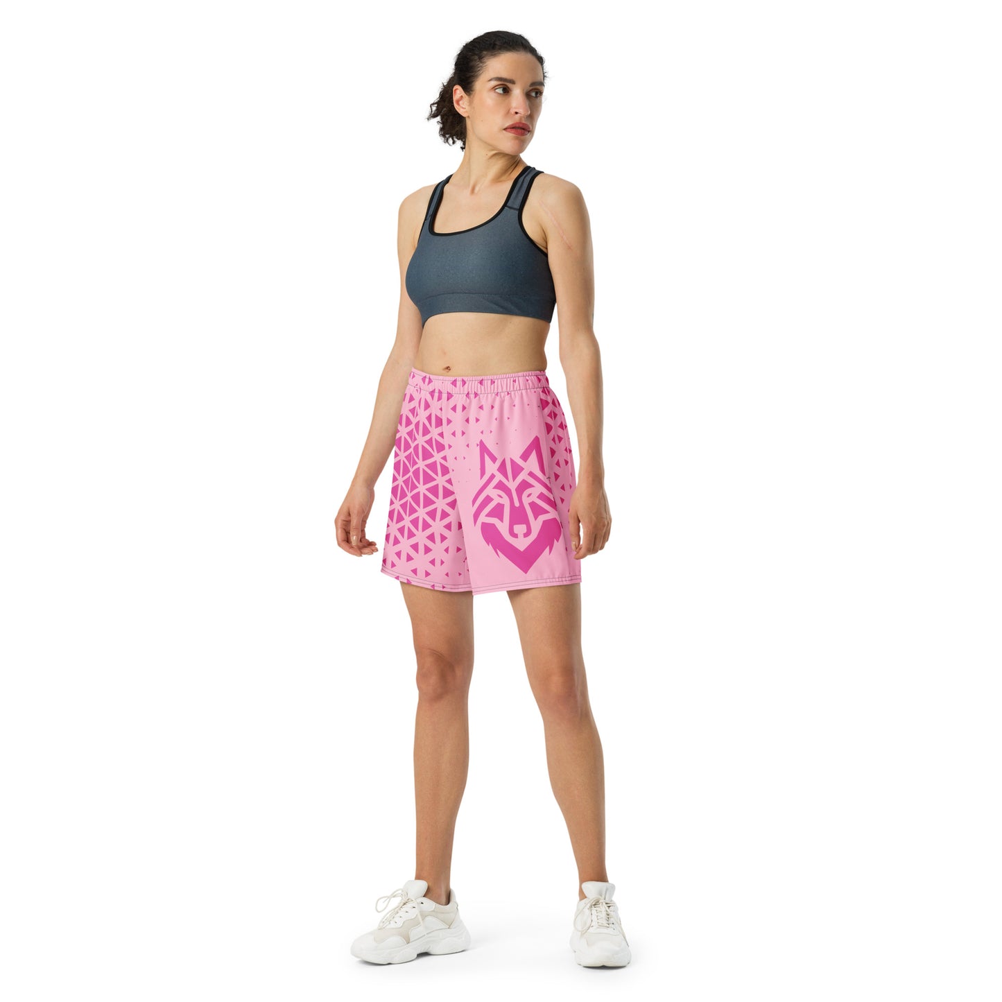 Pink Wolf Athletic Long Shorts