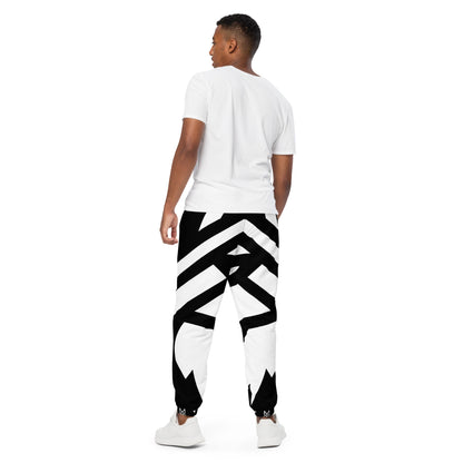 Black White Wolf Unisex track pants