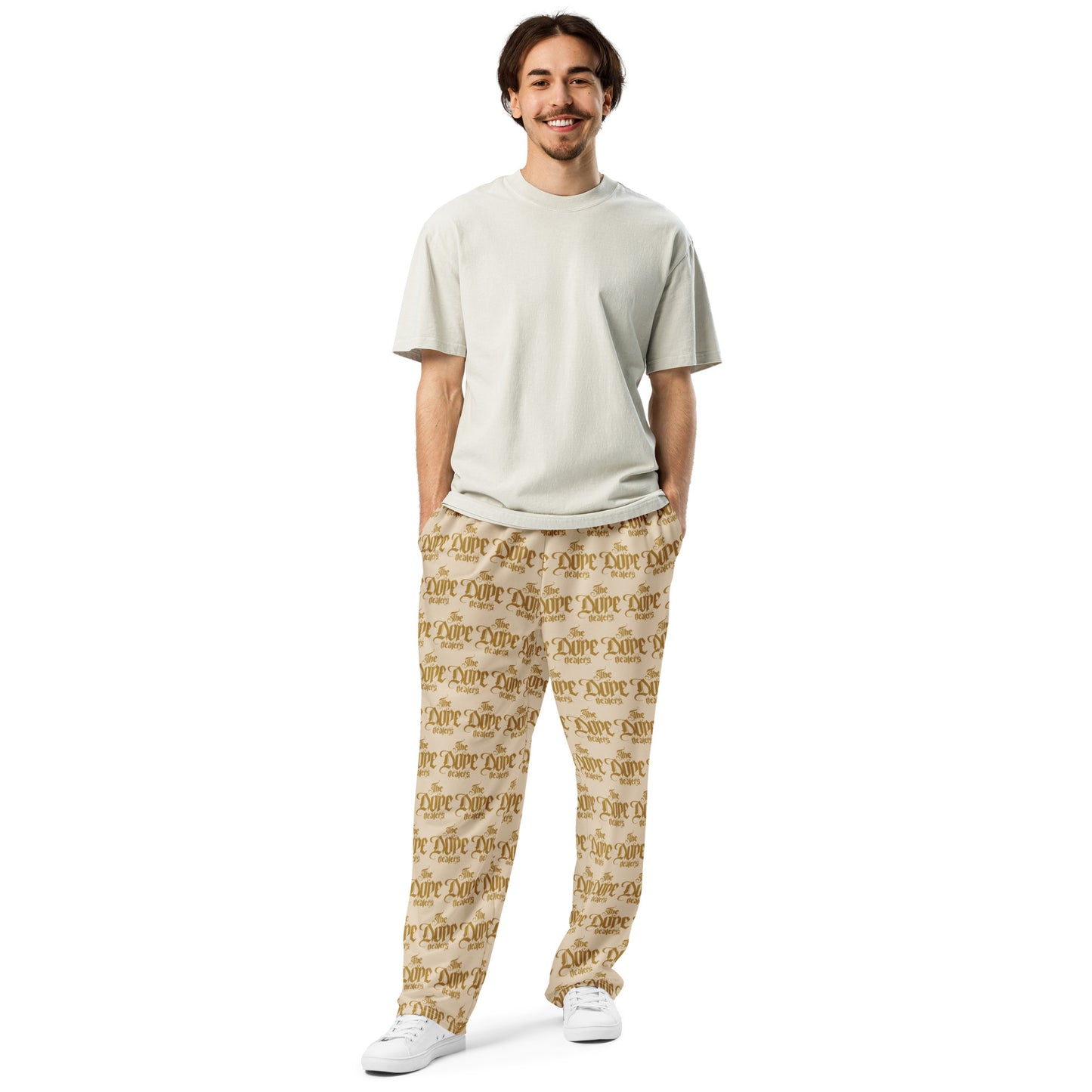 The Dope Dealers Champagne Wide-leg joggers