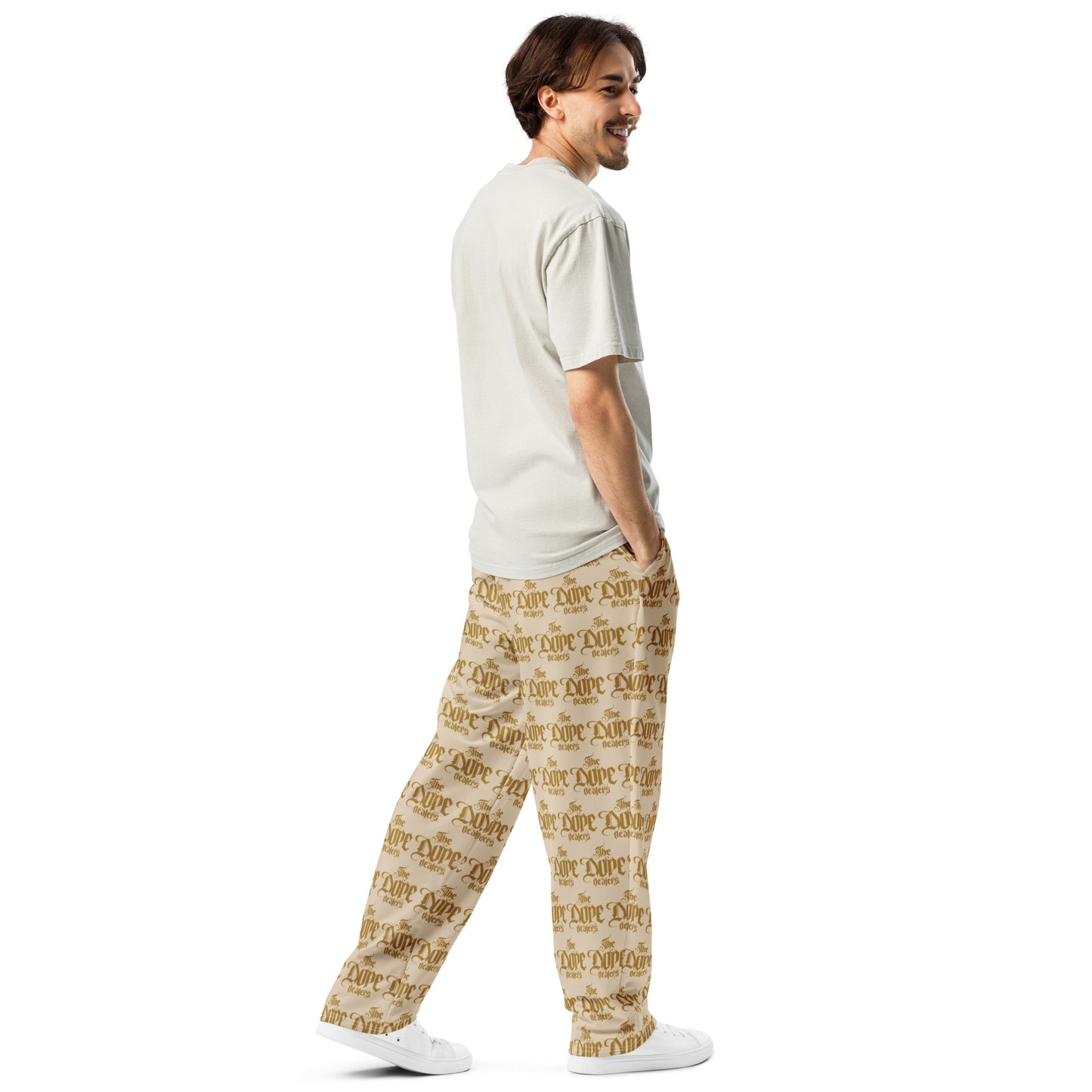 The Dope Dealers Champagne Wide-leg joggers