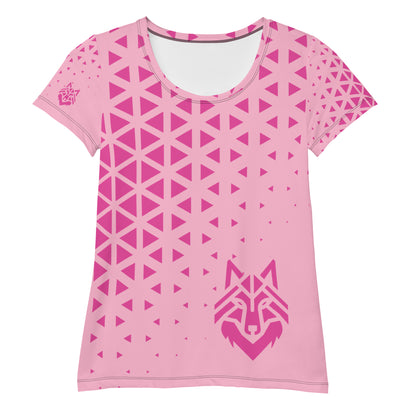 Pink Wolf Women's Athletic T-shirt