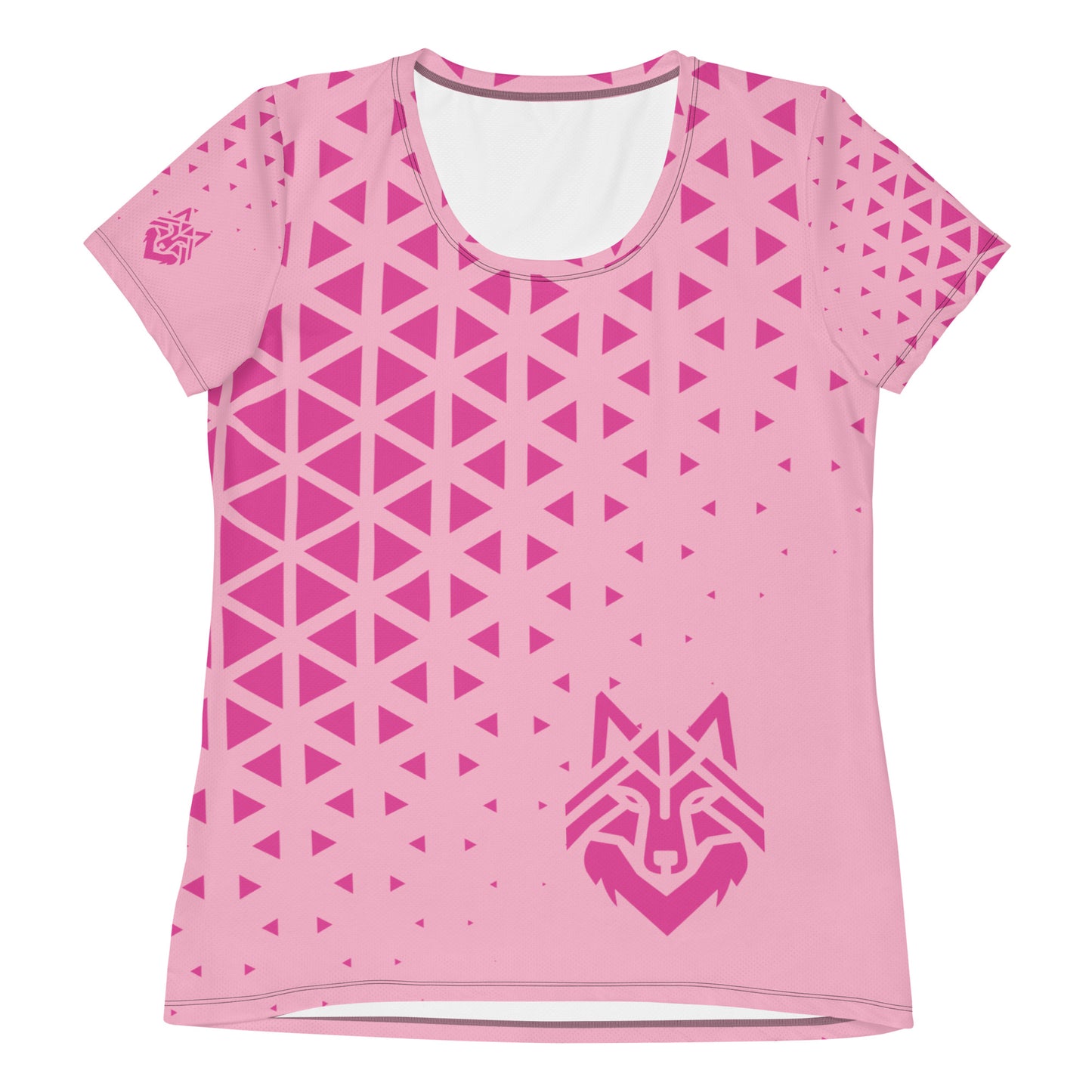 Pink Wolf Women's Athletic T-shirt