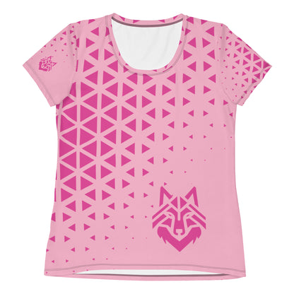 Pink Wolf Women's Athletic T-shirt