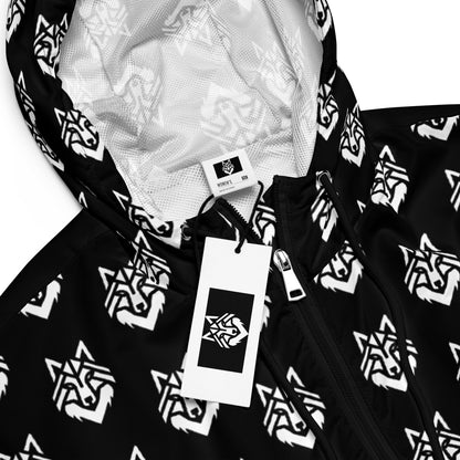 Women’s cropped black windbreaker