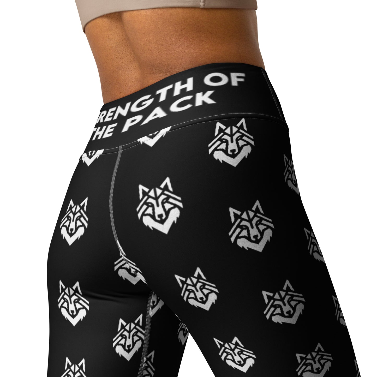 Black Pattern Yoga Leggings