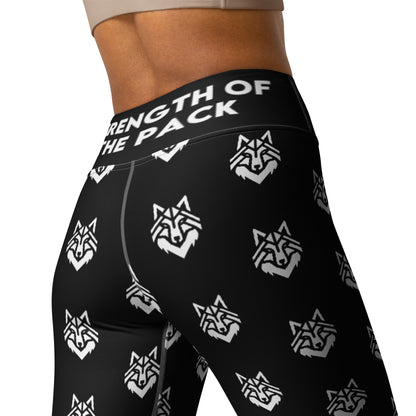 Black Pattern Yoga Leggings