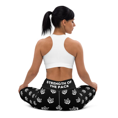 Black Pattern Yoga Leggings