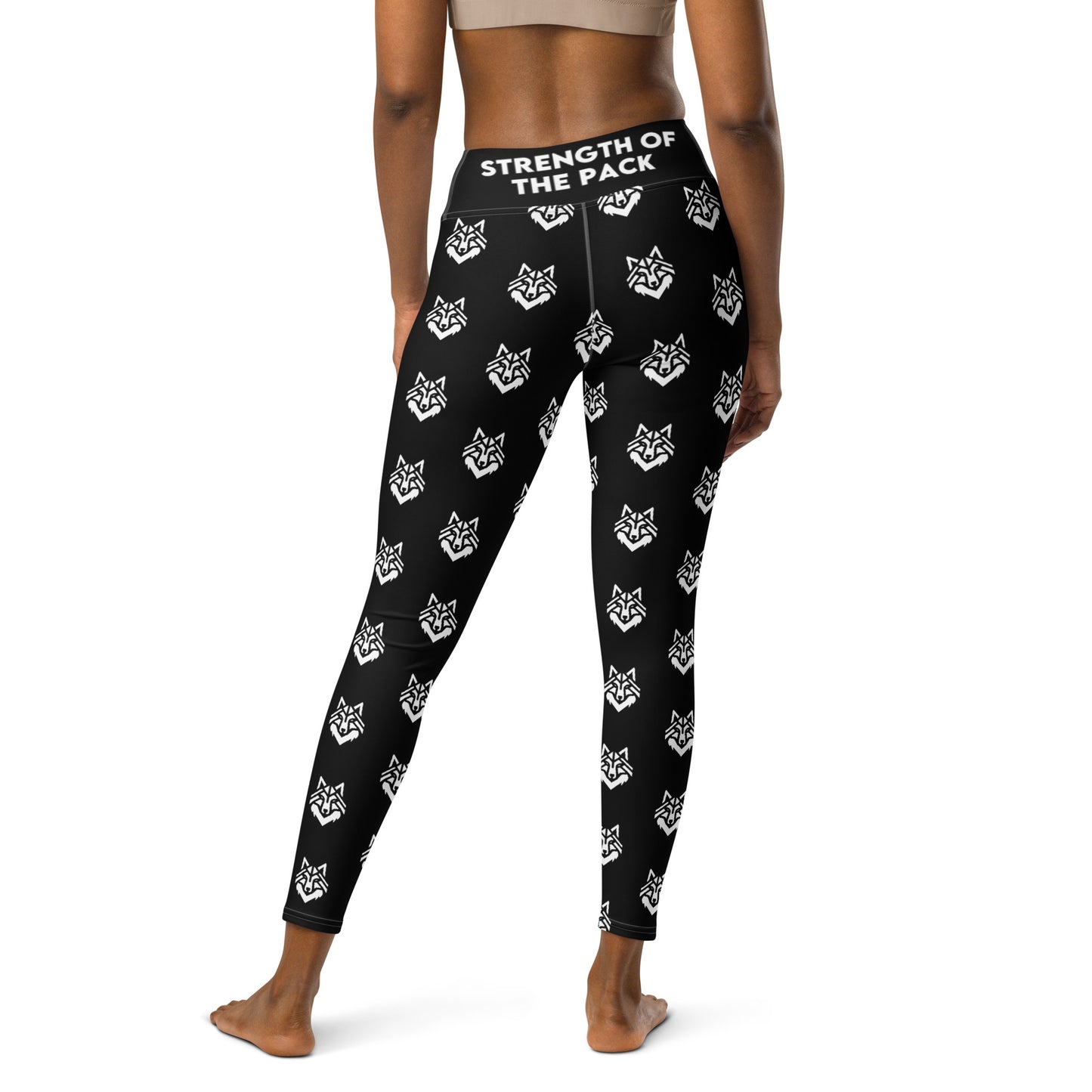 Black Pattern Yoga Leggings