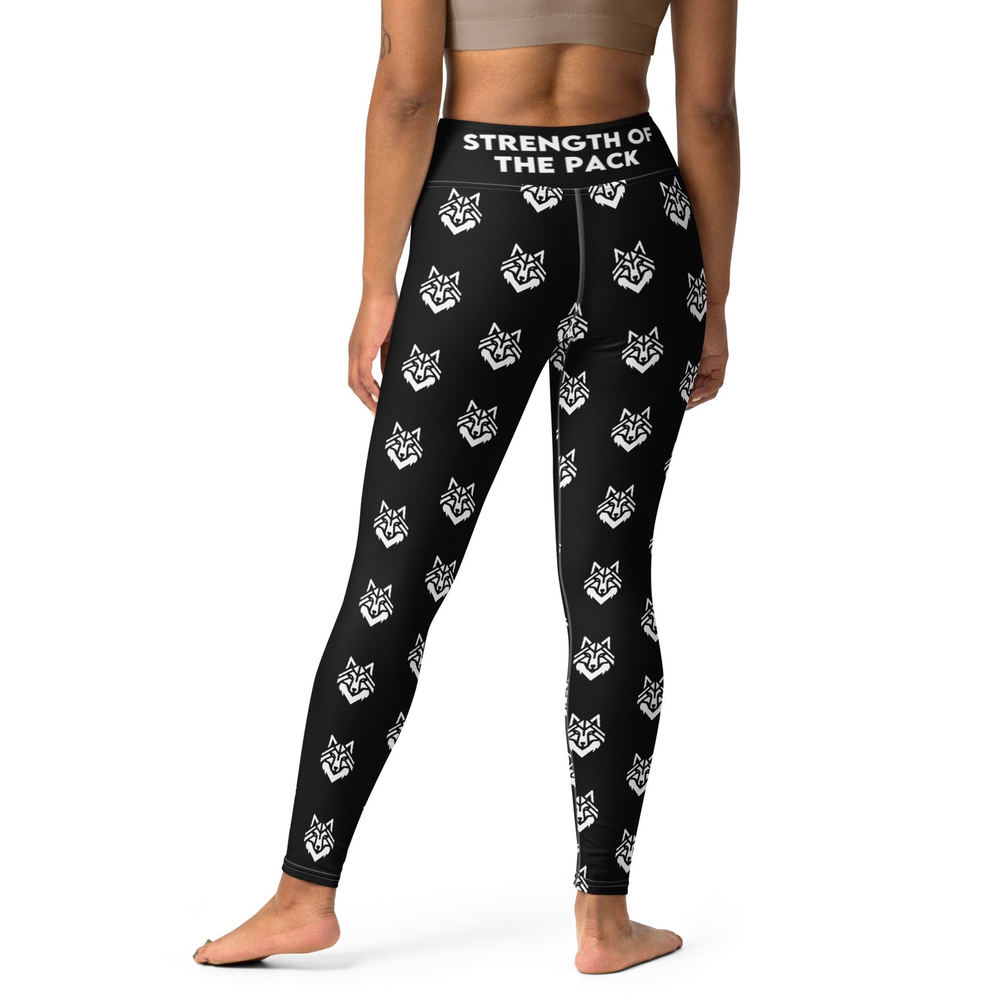 Black Pattern Yoga Leggings