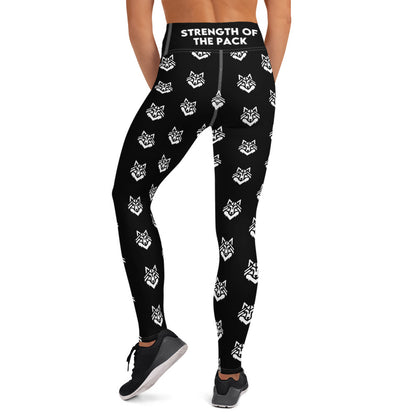 Black Pattern Yoga Leggings