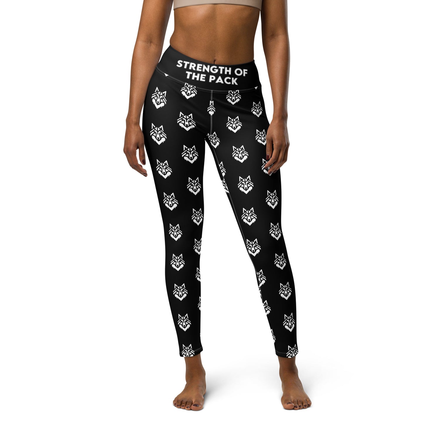 Black Pattern Yoga Leggings