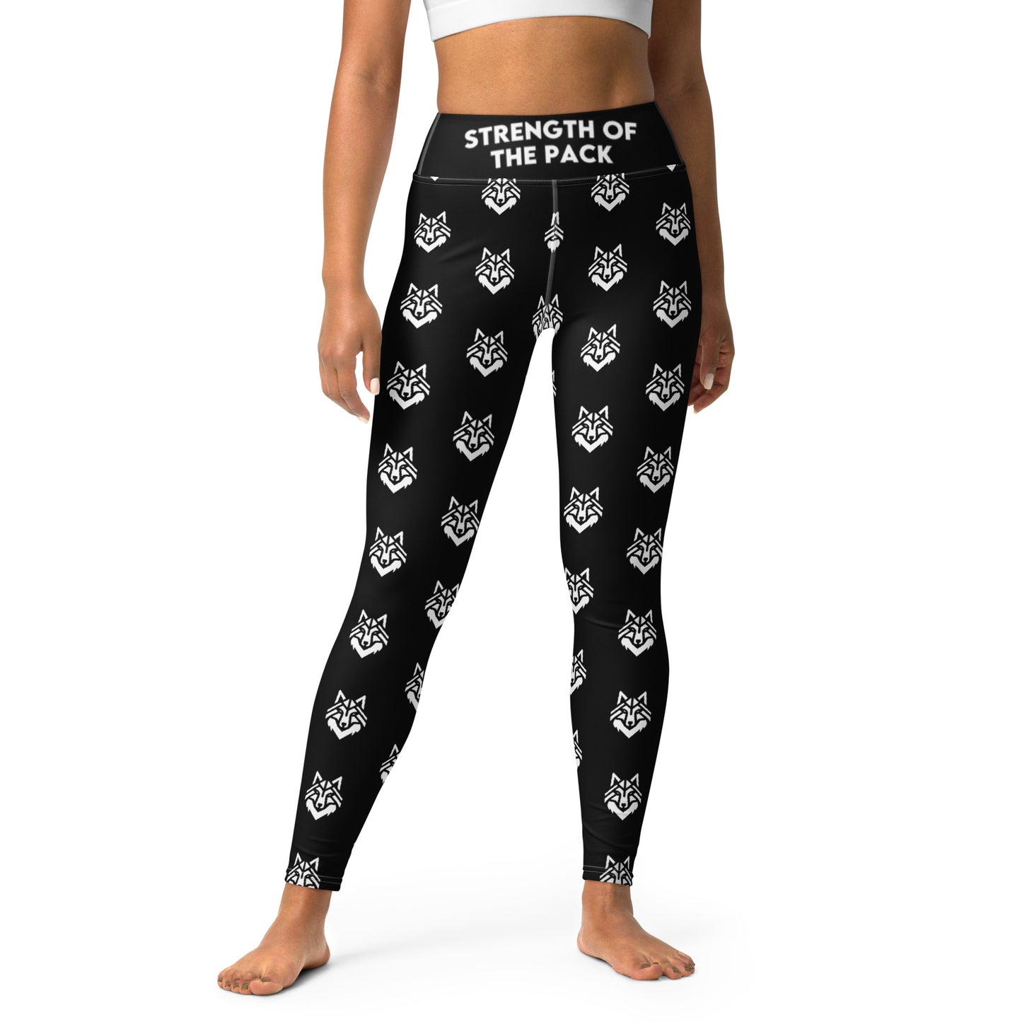 Black Pattern Yoga Leggings