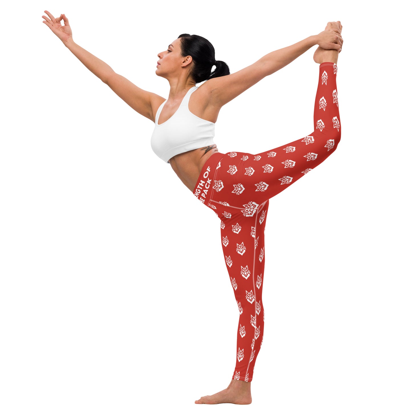 Red Yoga Leggings