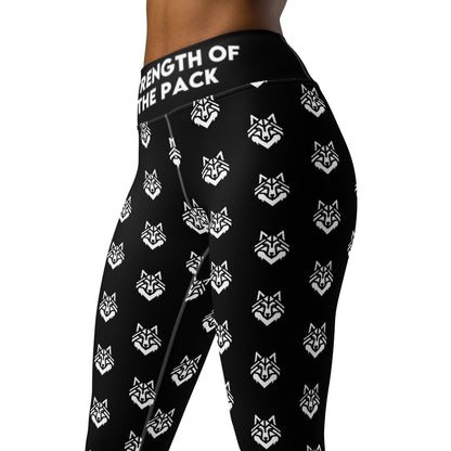 Black Pattern Yoga Leggings