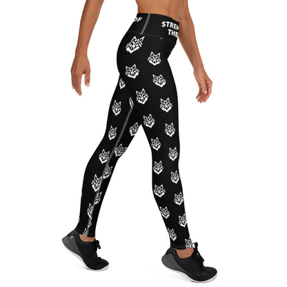 Black Pattern Yoga Leggings