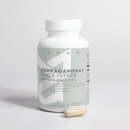 Ashwagandha+Black Pepper W/ 15% withanolides - Wild Wolf Nutrition