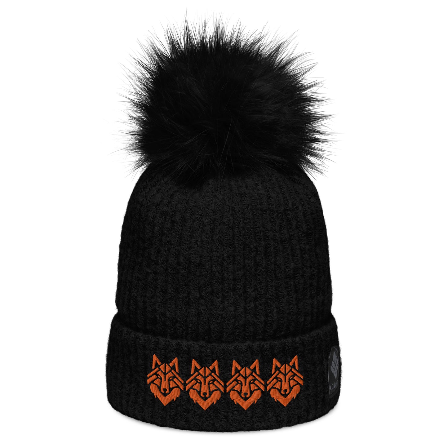 The Wolf Pack Face Columbia pom-pom beanie