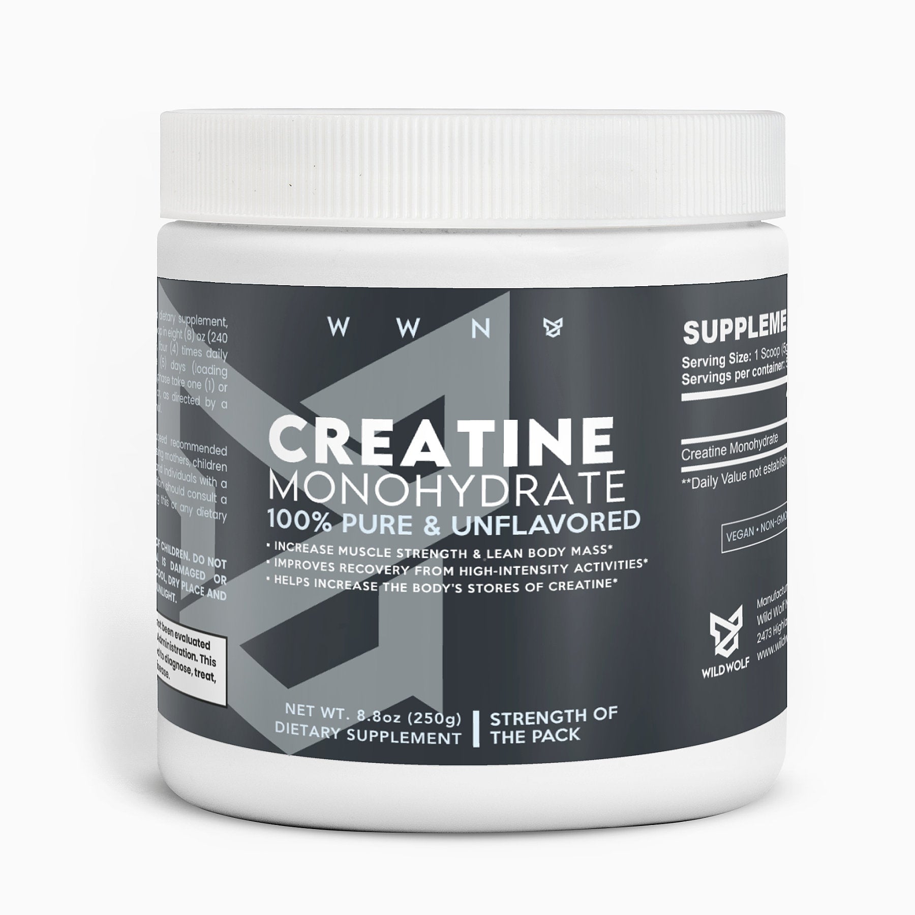 Creatine Monohydrate - Wild Wolf Nutrition