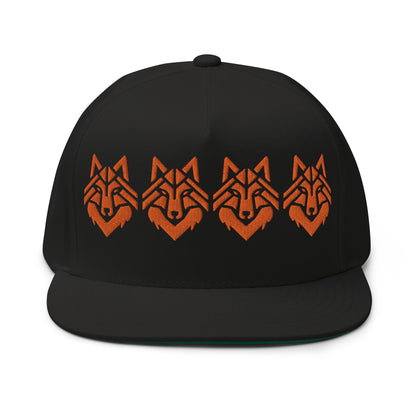 The Wolf Pack Old School Flat Bill Hat