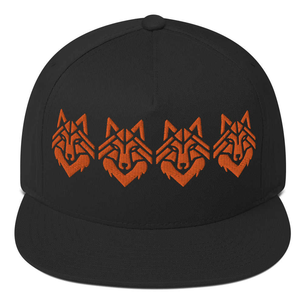 The Wolf Pack Old School Flat Bill Hat