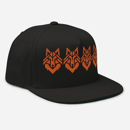 The Wolf Pack Old School Flat Bill Hat