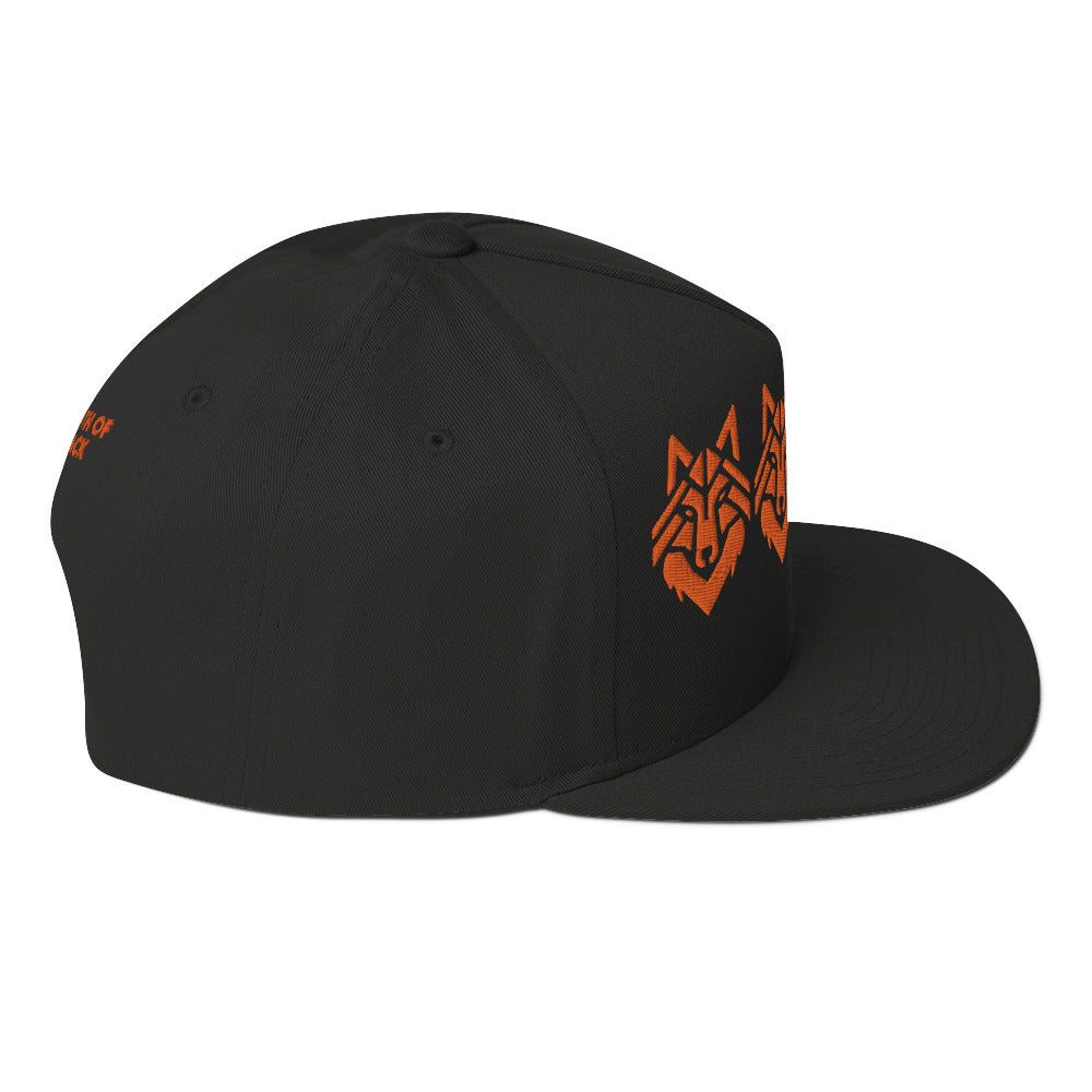 The Wolf Pack Old School Flat Bill Hat