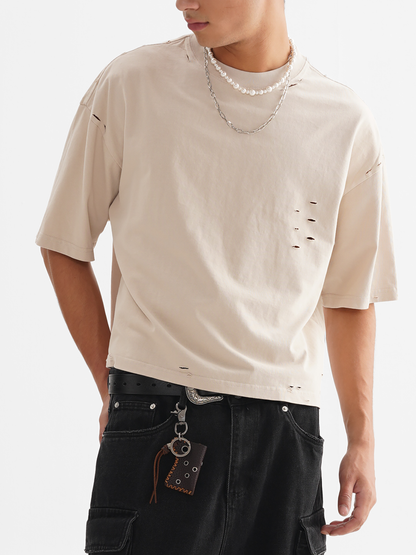 Classic Frayed Boxy Tee