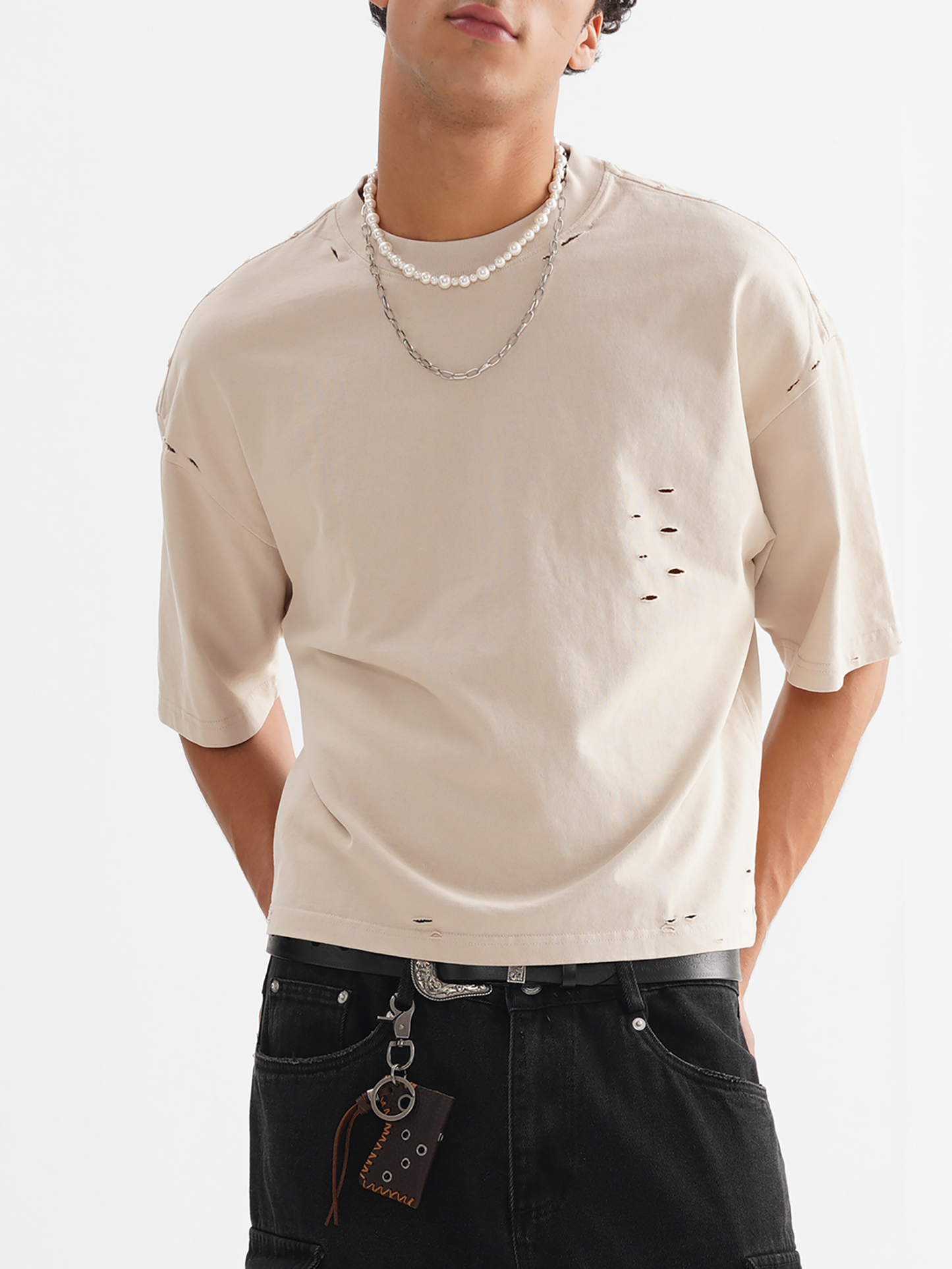 Classic Frayed Boxy Tee